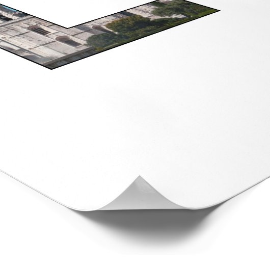 lissabon - stad portugal - symbool poster (Hoek)