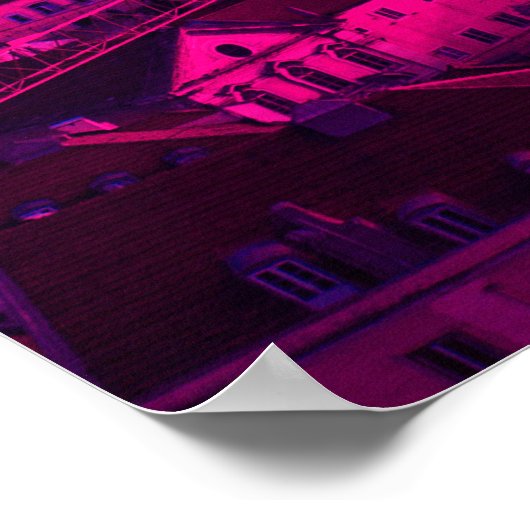 Lissabon-stad Poster (Hoek)