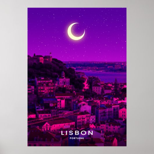 Lissabon-stad Poster (Voorkant)
