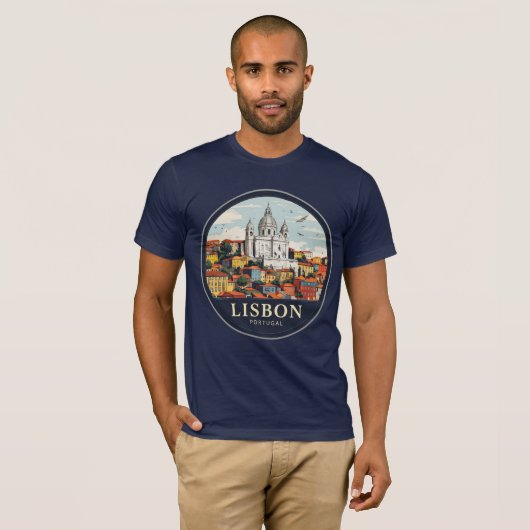 Lissabon T-shirt (Voorkant volledig)