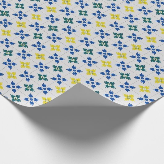 Lissabon  tegels of azulejo patroon cadeaupapier (Hoek)
