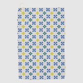 Lissabon tegels of azulejo patroon golfhanddoek (Voorkant)