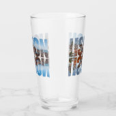 Lissabon tekst samengesteld oude stad uitzicht met glas (Rechts)