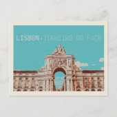 Lissabon Terreiro do Paço illustratie, Portugal Briefkaart (Voorkant)