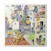 lissabon tile azulejo de lisboa 02 tegeltje (Voorkant)