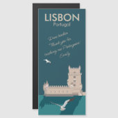 Lissabon Tower van Belem Dank u leraar (Voorkant / Achterkant)