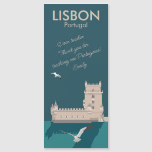 Lissabon Tower van Belem Dank u leraar