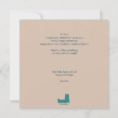 Lissabon Tower van Belem Happy Birthday-kaart (Achterkant)