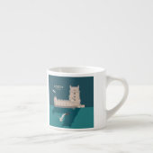 Lissabon Tower van Belem in het klassieke postermo Espresso Kop (Rechts)