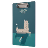 Lissabon Tower van Belem in het klassieke postermo Klembord (Links)