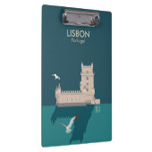 Lissabon Tower van Belem in het klassieke postermo Klembord (Rechts)