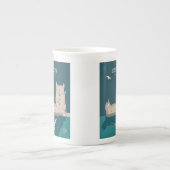 Lissabon Tower van Belem in het klassieke postermo Porselein Kop (Voorkant)