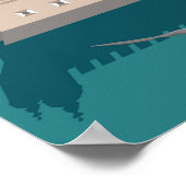 Lissabon Tower van Belem in het klassieke postermo Poster (Hoek)