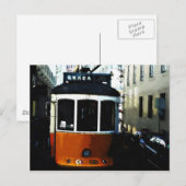 Lissabon-tram Briefkaart (Voorkant / Achterkant)