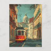 Lissabon Tram:  Charm Briefkaart (Voorkant)