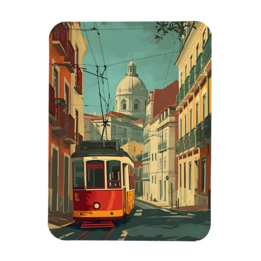 Lissabon tram:  charme magneet (Verticaal)