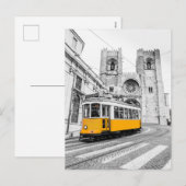Lissabon Tram  Portugal cadeau Feestdagenkaart (Voorkant / Achterkant)
