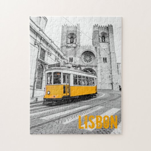 Lissabon Tram Portugal  streetcar Legpuzzel (Verticaal)