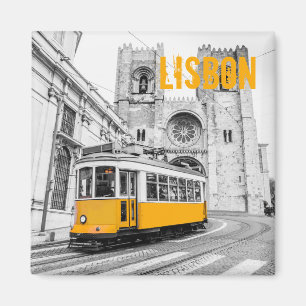 Lissabon Tram Portugal  streetcar Magneet