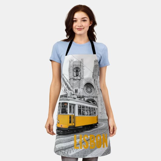 Lissabon Tram Portugal  streetcar Schort (Gedragen)