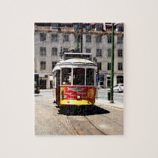 Lissabon Tram Puzzle Legpuzzel (Verticaal)