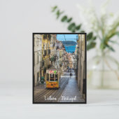 Lissabon Tram. Stad Lissabon, Briefkaart Portugal (Staand voorkant)