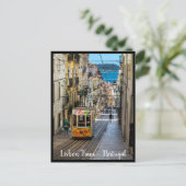 Lissabon Tram. Stad Lissabon, Briefkaart Portugal (Staand voorkant)