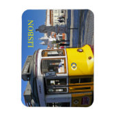 Lissabon tram uitzicht koelkastmagneet magneet (Verticaal)