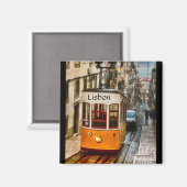 Lissabon trammagneet magneet (Voorkant / Achterkant)