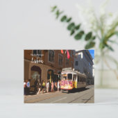 Lissabon-trams Briefkaart (Staand voorkant)