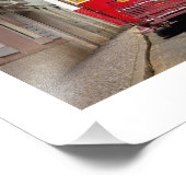 Lissabon tramwegillustratie Portugal Poster (Hoek)