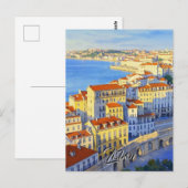Lissabon Travel briefkaart (Voorkant / Achterkant)