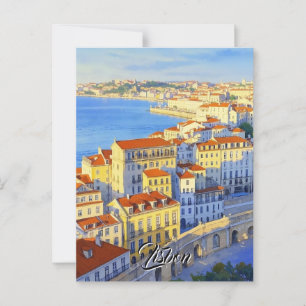 Lissabon Travel briefkaart