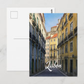 Lissabon Travel briefkaart (Voorkant / Achterkant)