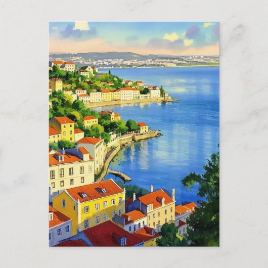 Lissabon Travel briefkaart (Voorkant)
