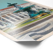 Lissabon Travel Poster D. Maria II Theater, Portug (Hoek)