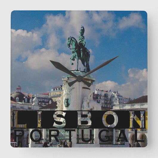 Lissabon Vierkante Klok (Voorkant)