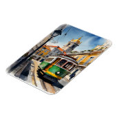Lissabon waterverf art magneet (Linkerzijde)