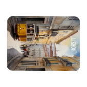 Lissabon waterverf art magneet (Horizontaal)