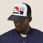 Lissitzky en Mondrain Trucker Pet (In situ)