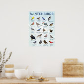 list of USA Winter birds Poster (Keuken)