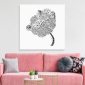 Listakora Bloem Canvas Print (Insitu (Woonkamer))
