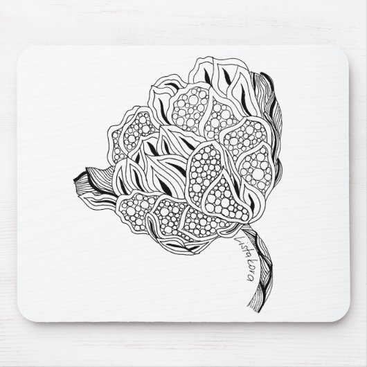Listakora Flower Mousepad Muismat (Voorkant)
