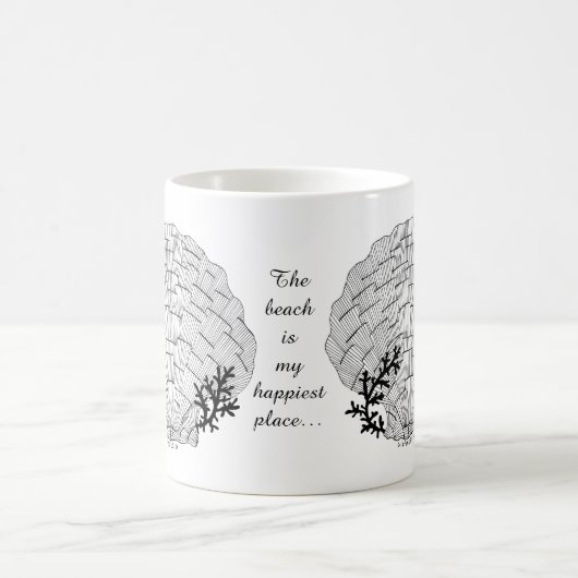 Listakora Seashell Coffee Mok -  (Center)