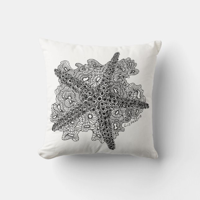 Listakora Seashell Sierkussen -  (Voorkant)