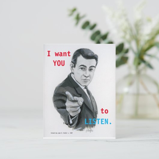 LISTEN BRIEFKAART (Staand voorkant)