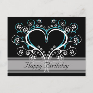 Listen to My Heart Happy Birthday Postcards Briefkaart