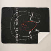 Listen to Your Heart Sherpa Deken (Voorkant (horizontaal))