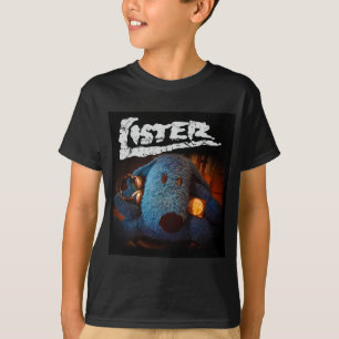 Lister hundur með disk bolur barna t-shirt