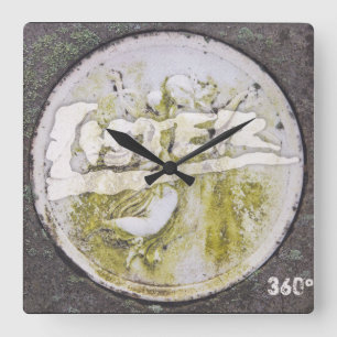 Lister klukka vierkante klok